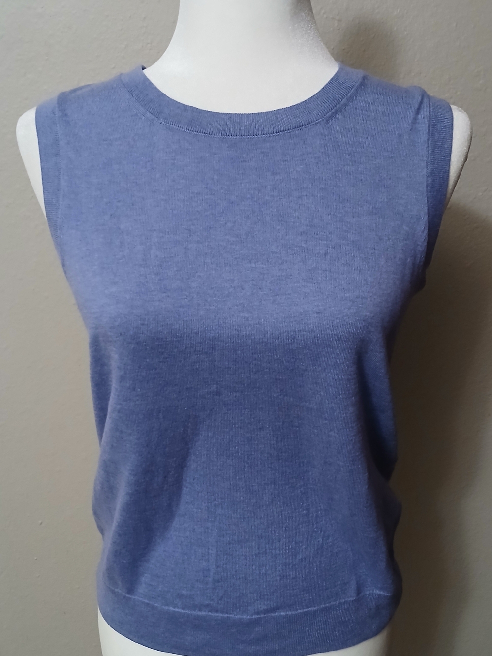 J. Crew Periwinkle Classic Shell Purple Sleeveless Knit Tank
